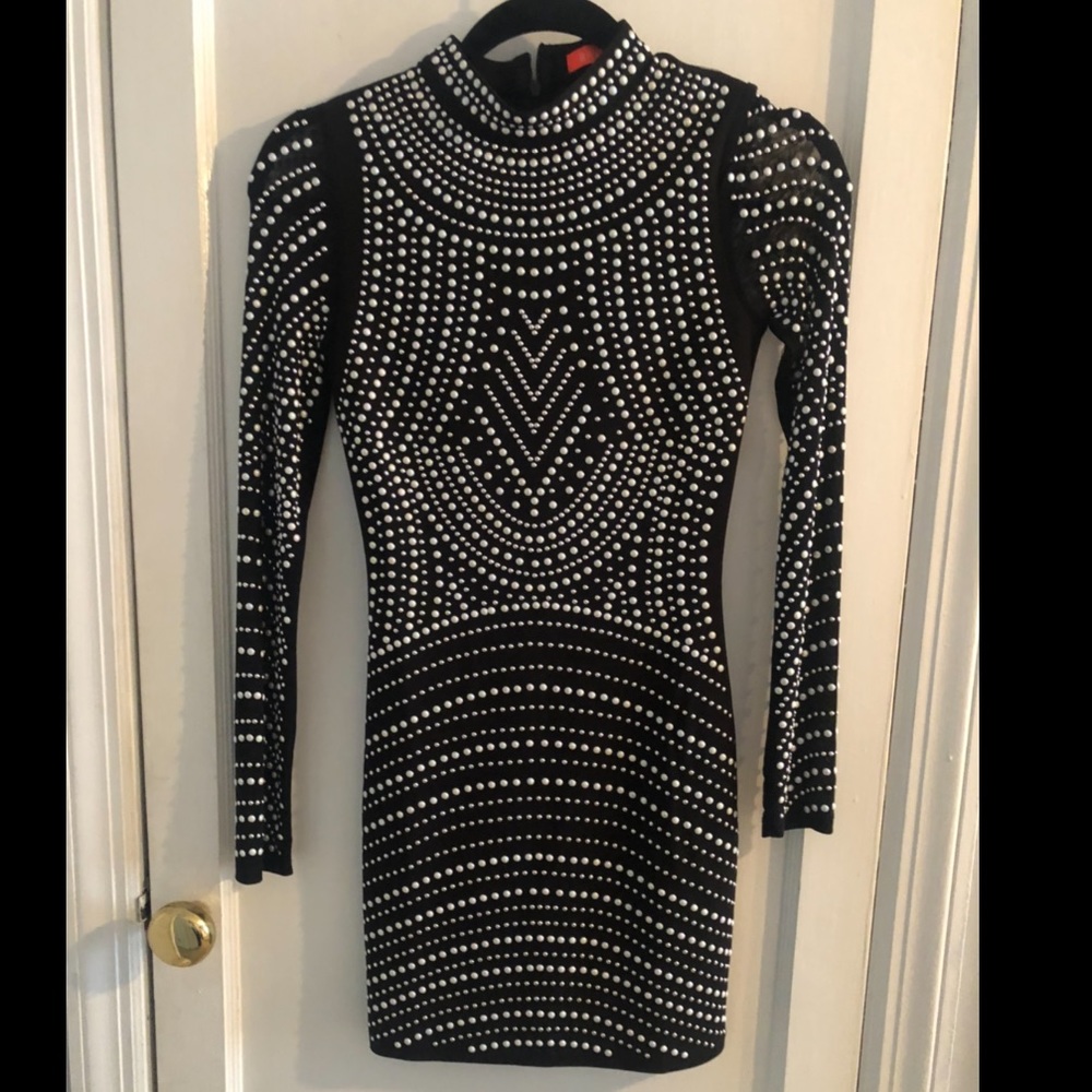 Black dress with stones